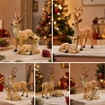 thumbnail image 4 of Lypsnake Spotted Deer Figurine Set Of 2, Hand Painted Mother & Fawn Deer Statue With Realistic Textured Details, Tabletop Ornament For Christmas Decor & Rustic Home Display, 4 of 7