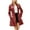 Wine, variant on Fesfesfes Womens Trench Coat Slim Fit Dressy Coat Lapel Jacket Overcoat Outwear Windbreaker On Sale