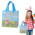 thumbnail image 2 of CoreLiving Pack of 5 Easter Treat Bags Non-Woven with Handle, Reusable Bunny Rabbit Design Small Gift Bags, Cute Goodie Bags for Party Favors, Easter Bulk, 2 of 8