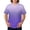 Purple_005, variant on Men Scrub Top Gradient Tie-Dye Short Sleeve V Neck Nurse Uniform Loose Fit Soft Comfy Medical Scrub Tops with 3 Pockets Black 3XL