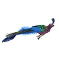 thumbnail image 2 of Northlight 8" Purple and Blue Peacock Clip-On Christmas Ornament, 2 of 2