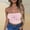 A-Pink, variant on Aueoeo Bandeau Bra Stretchy Bandeau Tube Bra Seamless Strapless Bralette Cute Graphic Printed Strapless Tanks Top for Women Girls
