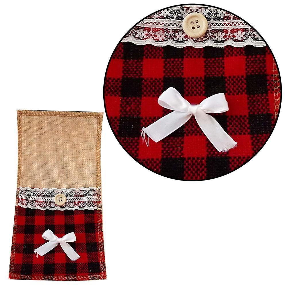 Lot De 12 Sacs à Couverts De Noël – Poches Pour Couverts Festifs, Réutilisables, Pour Tables De Fêtes