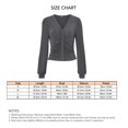 thumbnail image 1 of Button Down Blouse, Skin Friendly Comfortable Casual V Neck Crop   For Daily Wear Light Pink,Dark Gray,Coffee, 1 of 5