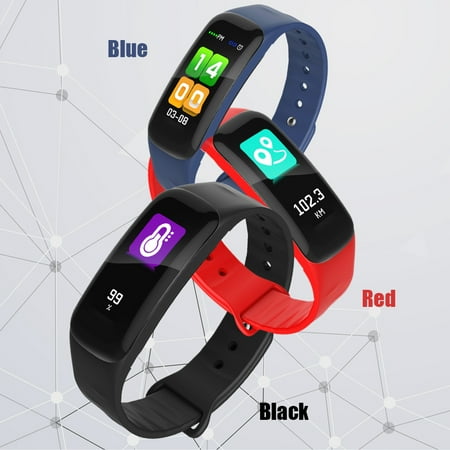 C1s Color Screen Smart Healthy Care Bracelet Heart Rate and Blood Pressure Monitoring Watch BT