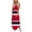 Red, variant on IROINNID Full-Length Dress For Women Printed Casual Loose Summer Tank Beach Sundress Dresses Sleeveless V-Neck Sundress