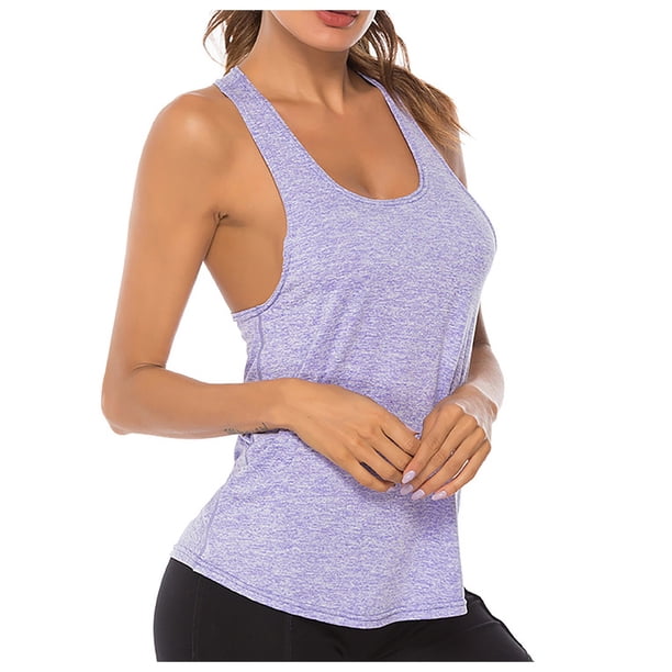 Camiseta sin mangas con espalda nadadora para mujer: camiseta de yoga de malla, ropa deportiva para correr y gimnasio, 95 % poliéster, transpirable, tallas S-XL, para entrenamiento/uso diario