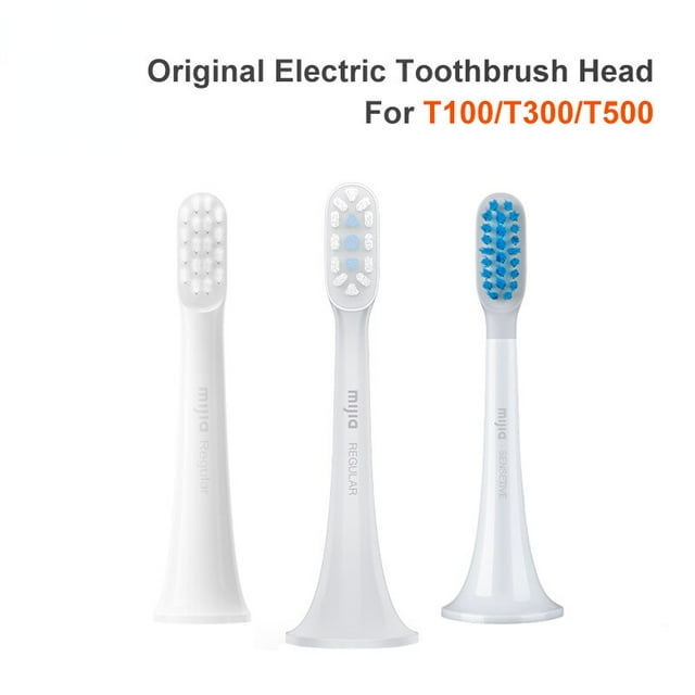 3pcs Original MIJIA T100 T300 T500 Sonic Toothbrush Heads Teethbrush Replacement Heads Sonic Oral Hygiene Mi Oral Clean heqiyong LED