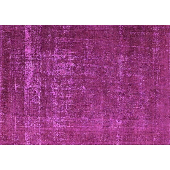 Ahgly Company Indoor Rectangle Oriental Purple Industrial Area Rugs, 7' x 9'