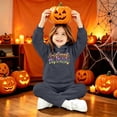 thumbnail image 6 of Girls Fall Clothing Sets Halloween Oversized Ghost Bow Suit School Layering Pumpkin Festival Walk Toddler Pant Outfit, 6 of 7
