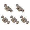 thumbnail image 2 of 5pcs Retro Hinges Furniture Hinges Kitchen Cabinets Hinges Vintage Metal Hinges for Jewelry Box, 2 of 4