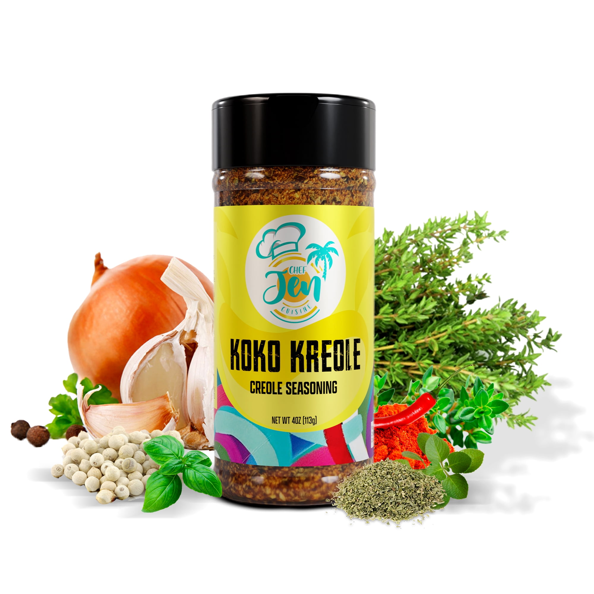 Chef Jen Cuisine KoKo Kreole Creole Seasoning, 4 oz
