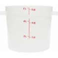 thumbnail image 1 of Contenedor de almacenamiento de alimentos Carlisle FoodService 6 L blanco x12, 1 of 6