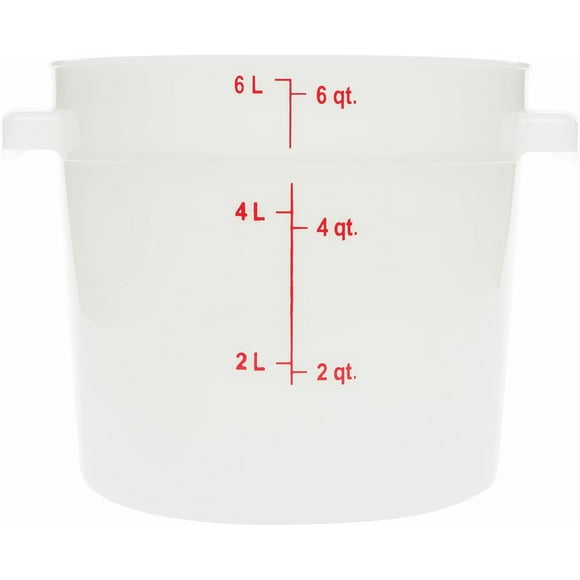 Contenedor de almacenamiento de alimentos Carlisle FoodService 6 L blanco x12