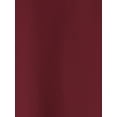 thumbnail image 5 of DARING DIVA Women's Chiffon Flowy Mesh Shirt Loose Work Tunic Blouse Top Burgundy S, 5 of 6