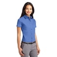 thumbnail image 4 of Port Authority Ladies Short Sleeve Easy Care Shirt-4XL (Ultramarine Blue), 4 of 6