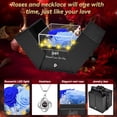 thumbnail image 6 of 2 Preserved Rose with Heart I Love You Necklace - Eternal Rose Birthday Gifts for Women Wife Girlfriend Her Mom Grandma on Festivals Gifts Christmas Valentines Mothers Day Anniversary(Blue), 6 of 7