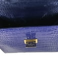 thumbnail image 3 of Kate Spade New York Knightsbridge Croco Leather Doris Satchel, Asilah Blue, 3 of 3