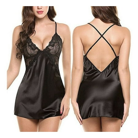 

Women s Sexy One Piece Lace Lingerie Pajamas