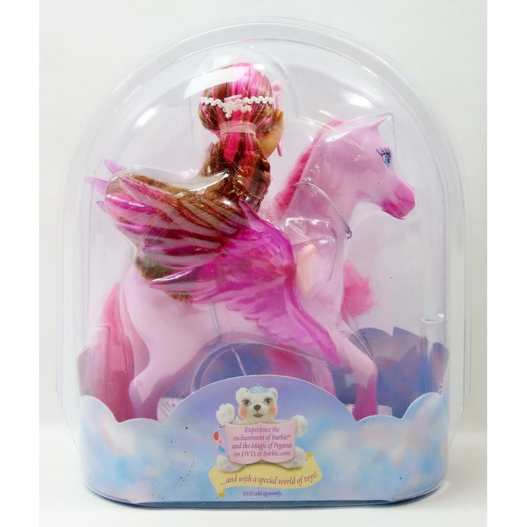Lot Barbie Pegasus - Groom & Glam + 4 Petits Chevaux - 2004 - Vintage