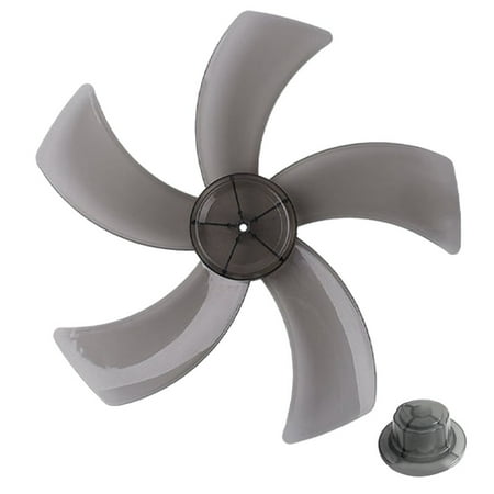 

12 Inch Household Plastic Fan Blade Five Leaves with Nut Cover for Pedestal