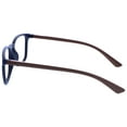 thumbnail image 3 of OPULIZE MAX Reading Glasses 3 Pack - Classic Large Rectangular Frame - Matte Black Brown Blue - Men's Women's Unisex - Spring Hinges - RRR78-123 - +2.00, 3 of 6