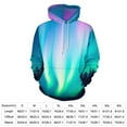 thumbnail image 2 of Aurora Borealis Night Sky Men's Women Vintage 3D Hooded Sweatshirt - All-Season Loose Fit Streetwear, 2 of 6