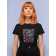 thumbnail image 2 of Eclipse Planet Techno Style T-Shirt Women -Image by Shutterstock, Female XX-Large, 2 of 4