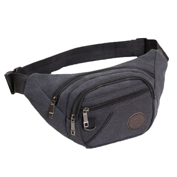 Odeerbi Belt Bag Wallet Waist Packs Man Fashion Packs Multifunction Outdoor Waterproof Chaos Bag black