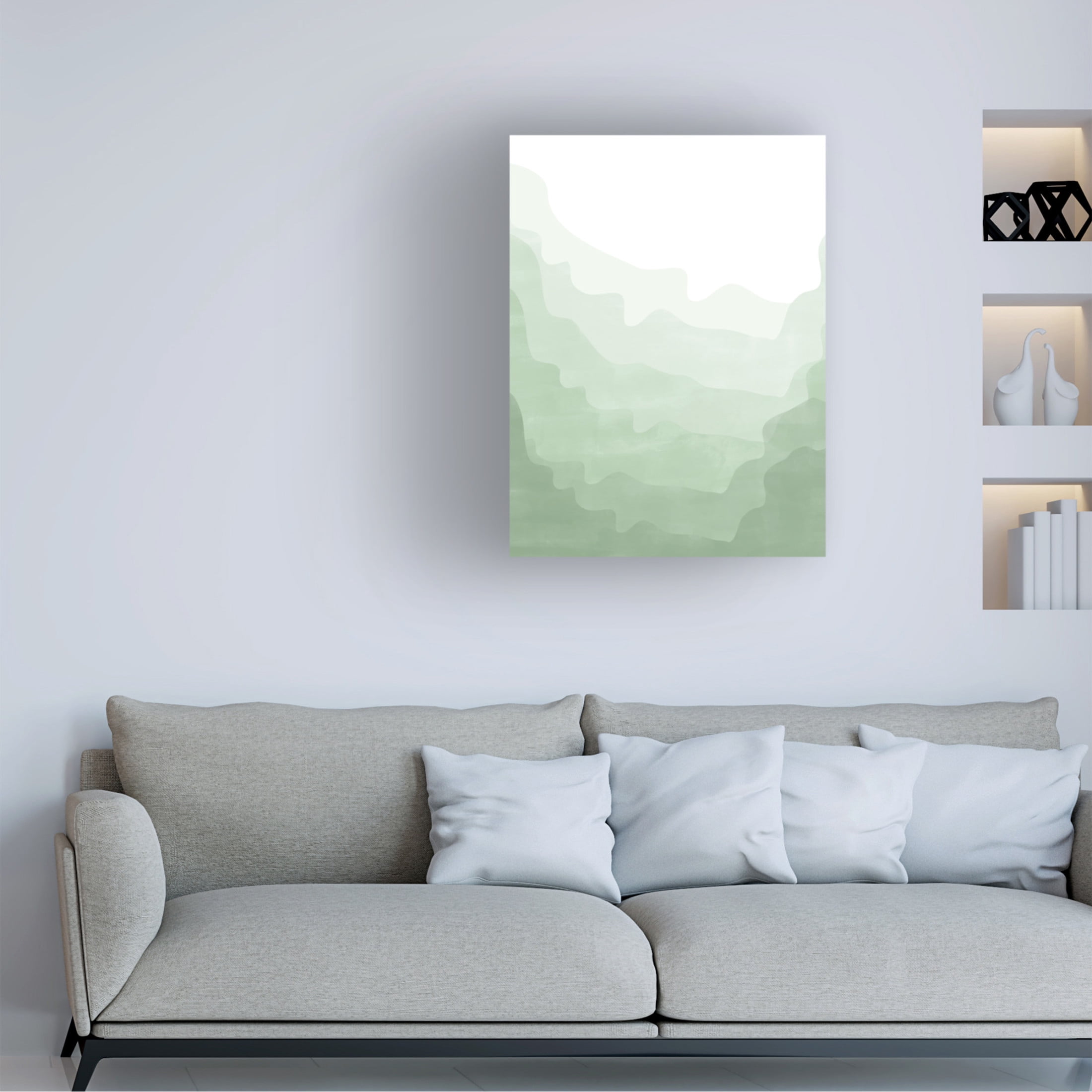 Trademark Fine Art Elena Ristova  green1 Canvas Wall Art