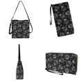 thumbnail image 4 of ZUXONGSY Skull Print 2 Pcs Bucket Purse Set for Women Waterproof Leather Crossbody Handbag with Wrist Wallet Large Crossbody Handbag with Leather Wallet for Travel, 4 of 4