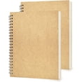 thumbnail image 1 of 2 Pack College Ruled Notebook, Soft Yellow Cover Spiral Notebook, Memo Notepad Sketchbook, Students Office Business Diary Spiral Book Journal,100 Pages, 50 Sheets, 7.48 x 5.11 Inch, 1 of 6