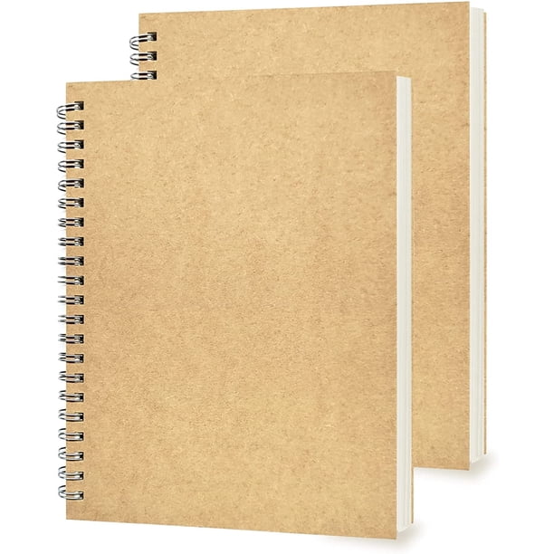 Paquete de 2 cuadernos universitarios con rayas, cuaderno en espiral con cubierta amarilla suave, cuaderno de notas, cuaderno de bocetos, diario de oficina para estudiantes, diario de negocios,