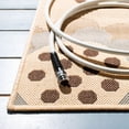 thumbnail image 3 of SAFAVIEH Courtyard Kristopher Floral Indoor/Outdoor Area Rug, Natural Brown/Blue, 2' x 3'7", 3 of 8