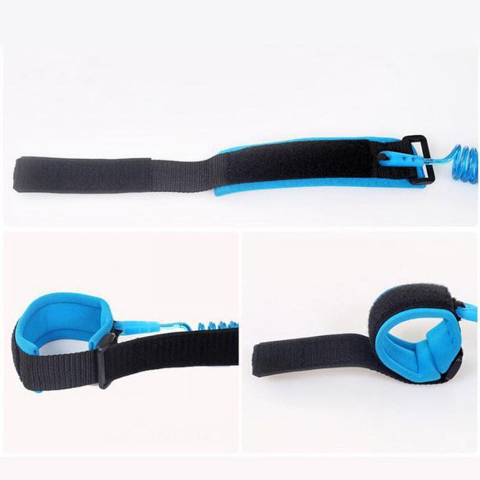 Blue 1.5m Adjustable Children Kids Safety Anti-lost Wrist Link Band Bracelet Wristband Secure For Baby Harness Strap Rope Leash