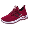 thumbnail image 2 of HTHLVMD Everyday and Travel Wear, Womens Walking Shoes, Casual Mesh Walking Shoes, Women's Running Shoes, Breathable Soft-Soled Low-Top Walking Training Shoes, Comfortable Outdoor Sports, Red 8, 2 of 9