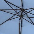 thumbnail image 4 of SAFAVIEH Venice 9' Market Crank Tilt Patio Umbrella, Baby Blue/White, 4 of 6