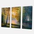 thumbnail image 3 of Designart ' Sunrise Summer With Beautiful River Spring Forest ' Lake House Canvas Wall Art Print, 3 of 3