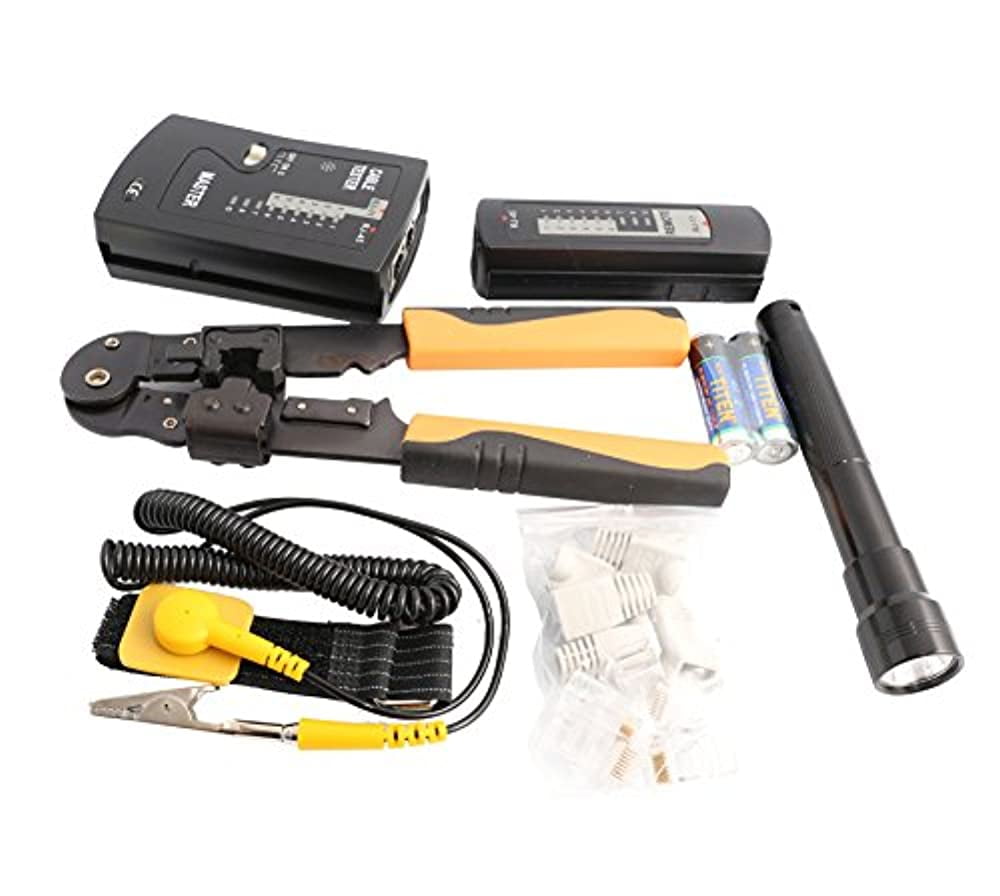 50 Pieces Network Tool Repair Kit LAN Cable Tester Computer