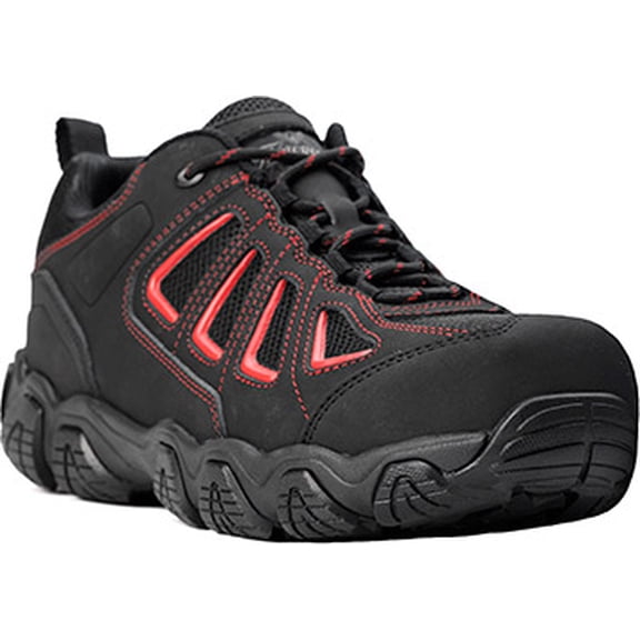 Men's Thorogood Composite Toe Metal Free Hiker Work Shoe 804-6001, Black,Red