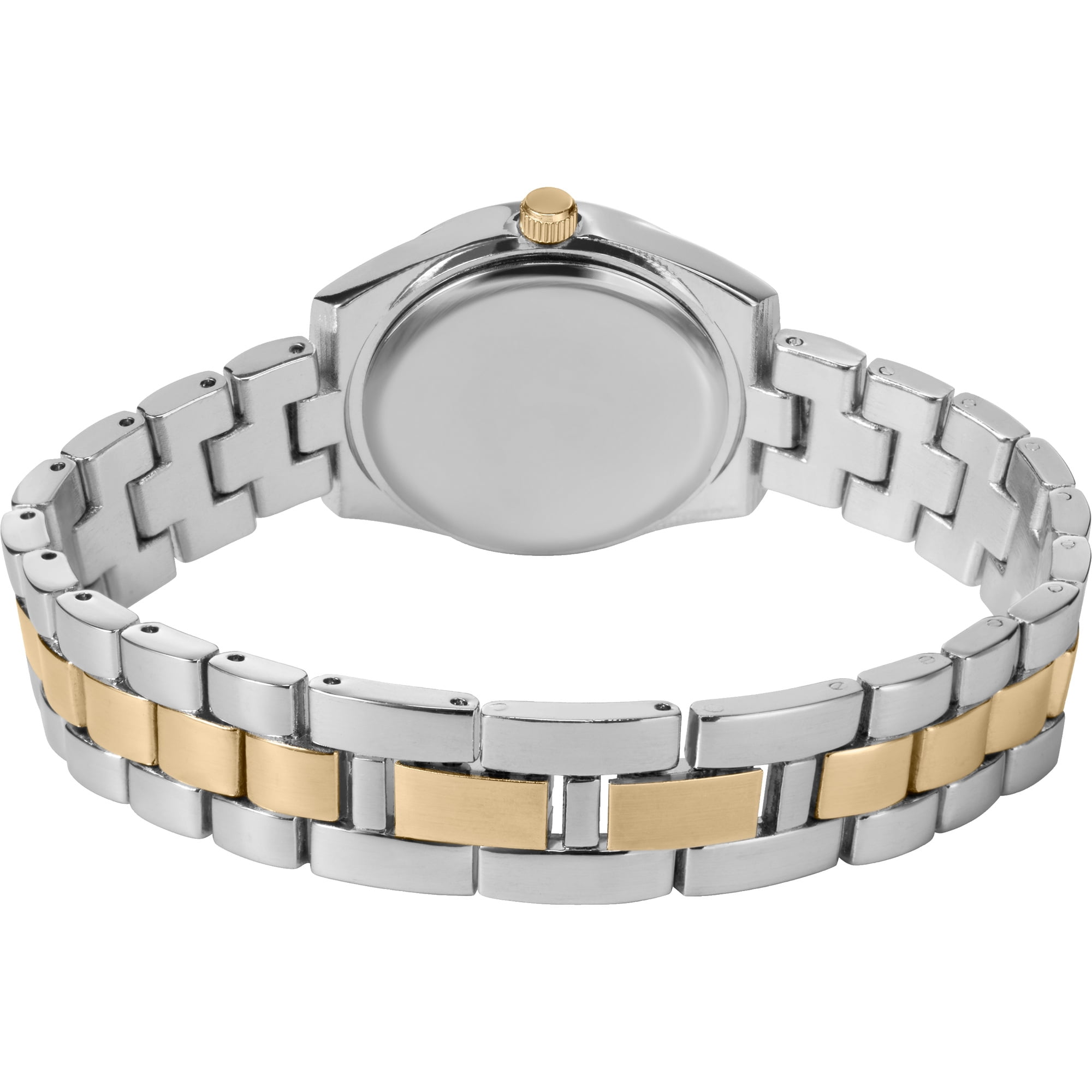 Viewpoint by Timex Women's 30mm Mother-of-Pearl Dial Watch -Two-Tone Stainless Steel Bracelet Watch