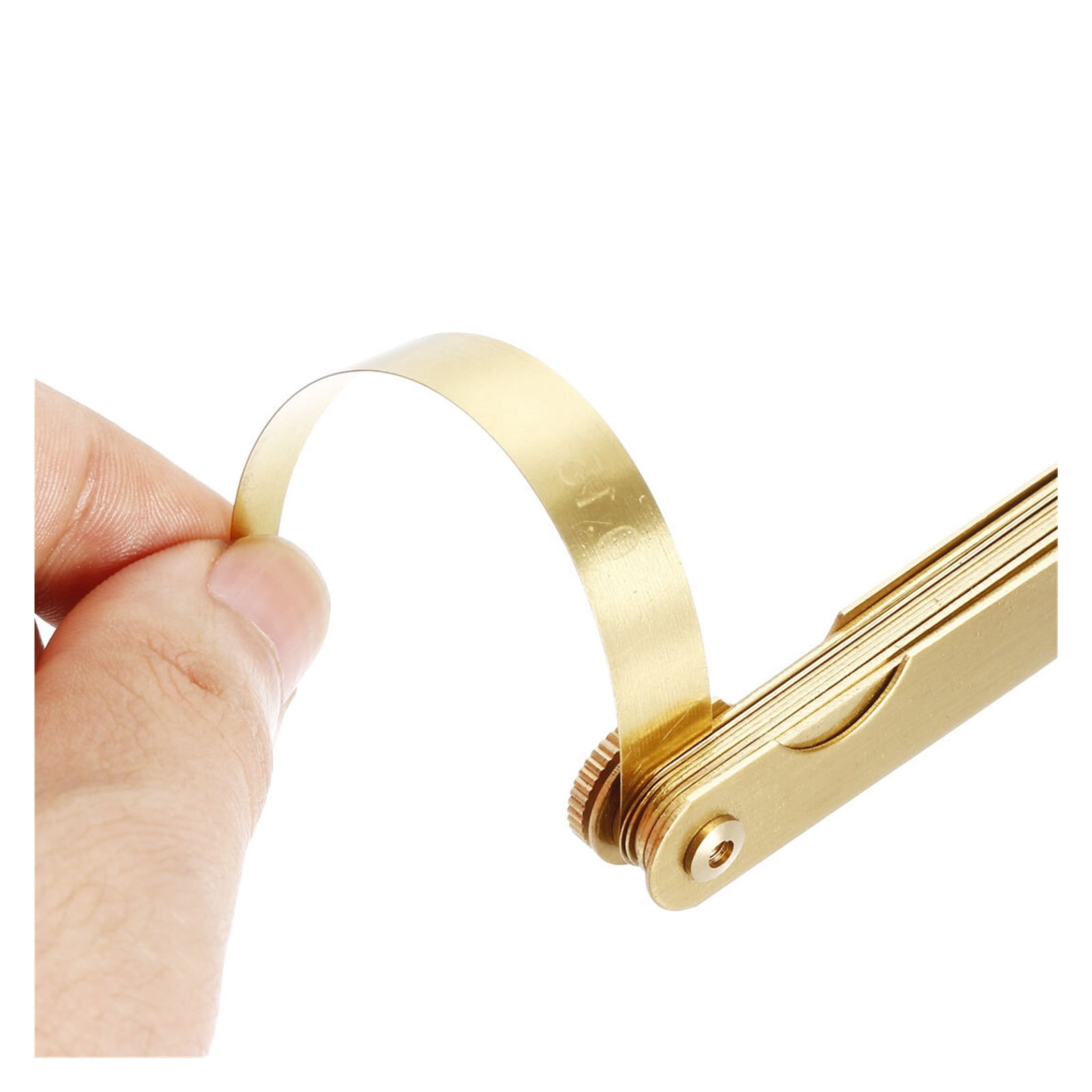 1pcs 13 Blades Metric Thickness Feeler Gauge 0.05-1mm Brass Measuring Tool For Width Gap For Designers Engineers And Mechanics ,Easy to Use