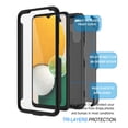 thumbnail image 2 of Njjex Phone Cases for Samsung Galaxy A13 5G (2021) 6.5", [Buit-in Temerped Glass Screen Protector] Combo Holster Belt Clip [Heavy Duty] [Kickstand] Full-Body Rugged Holster Case (Black), 2 of 9