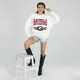 thumbnail image 3 of Women's Gameday Couture White Georgia Bulldogs Oversized Premium Fleece Sweatshirt, 3 of 5
