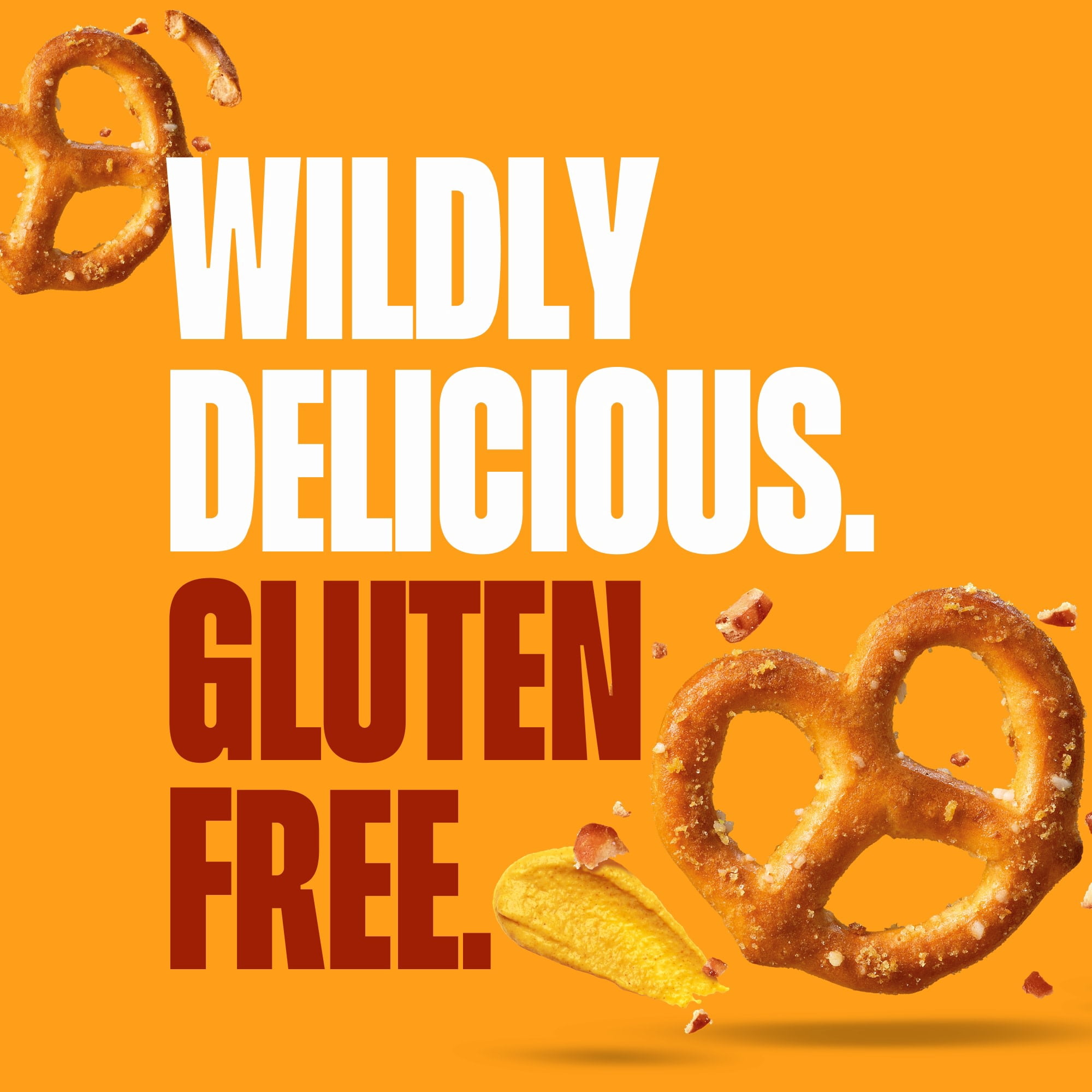 (6 pack) Glutino Gluten Free Honey Mustard Pretzel Twists, Gluten Free Snacks, 11 oz