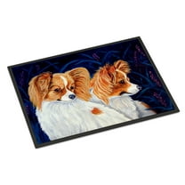 Carolines Treasures 7241JMAT Papillon Doormat 24x36 36"L x 24"W multicolor