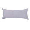 Unique Bargains Egyptian Cotton Zipper Long Body Pillow Cover Pale Purple 21" x 55"