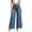 h103_Blue, variant on Zormilly Wide Leg Jeans for Women High Waisted Lace Spliced Stretchy Jeans, S-3XL