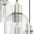 thumbnail image 4 of Hunter - Lochemeade 3-light Brushed Nickel, Small Cluster Light, Dimmable, Modern Style, Round Shaped, for Bedrooms, Dining, Living Rooms - 19718, 4 of 7