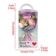 thumbnail image 3 of Artificial Roses Purple Valentine's Day Soap Bouquet Gift Set for Women(1Pcs) Rkxzt, 3 of 9